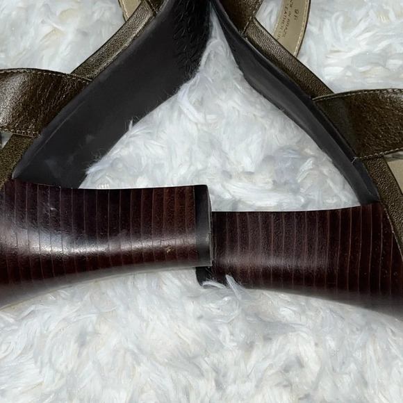 Talbots | Leather Buckle Ankle Strap Heels - Picture 6 of 7